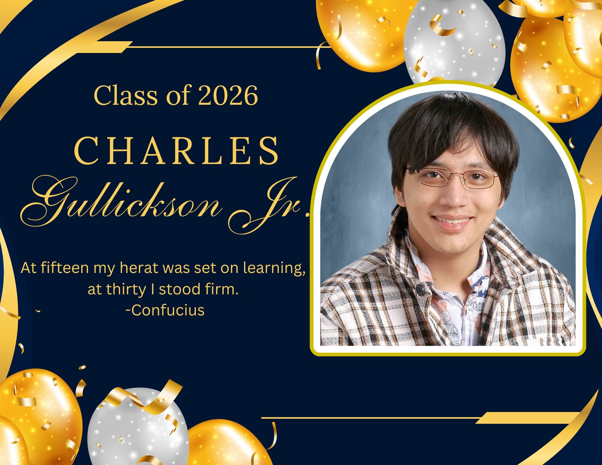 Senior Spotlight: Charles Gullickson Jr